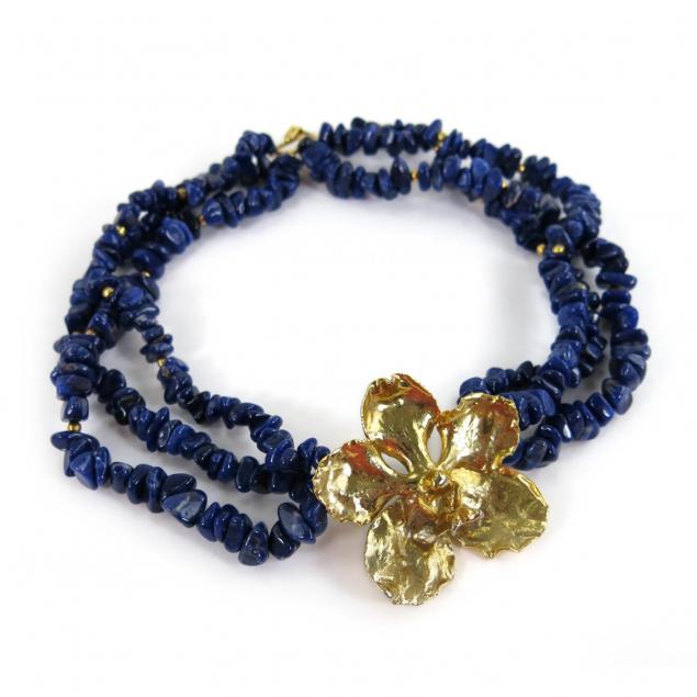 multi-strand-lapis-choker-necklace