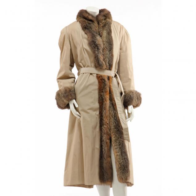 lady-s-fur-lined-raincoat