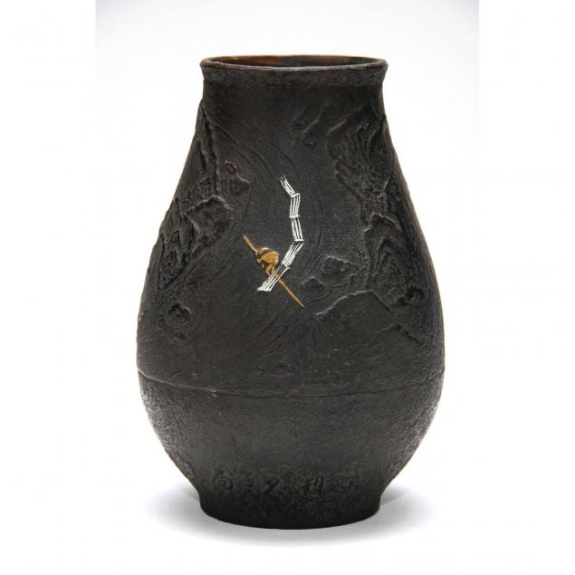 meiji-period-bronze-landscape-vase