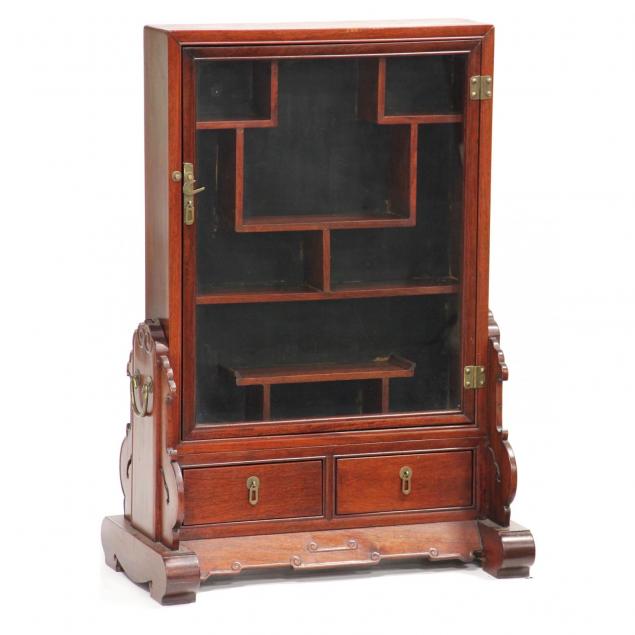 chinese-hardwood-curio-cabinet-on-stand