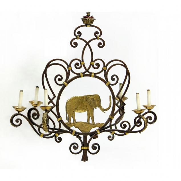 maitland-smith-elephant-form-chandelier