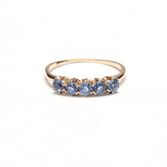 14kt-five-stone-sapphire-ring