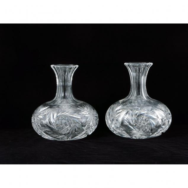 two-american-brilliant-period-cut-glass-carafes