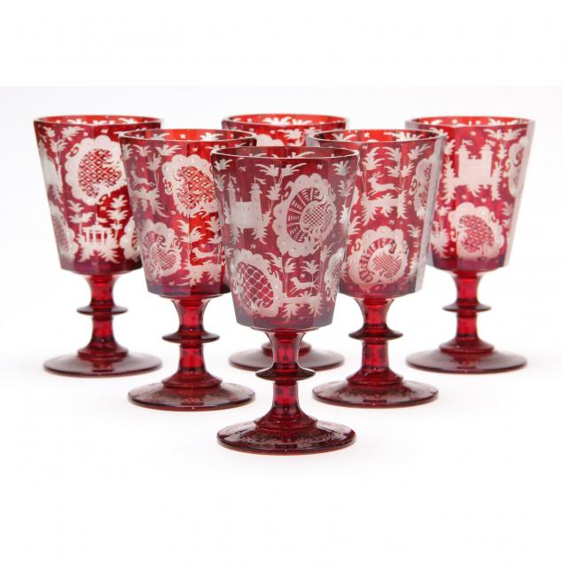 set-of-six-bohemian-cut-to-clear-goblets