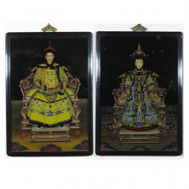 three-chinese-reverse-glass-paintings-of-qing-dynasty