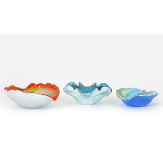 three-mid-century-murano-glass-bowls