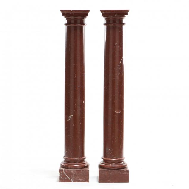 pair-of-rouge-marble-columns
