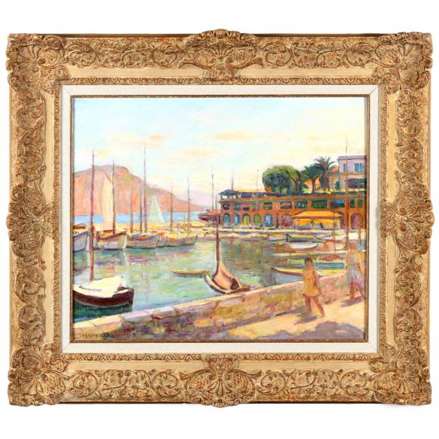 Paul Deltombe (French, 1881-1971), Harbor Scene (Lot 328 - The Winter ...