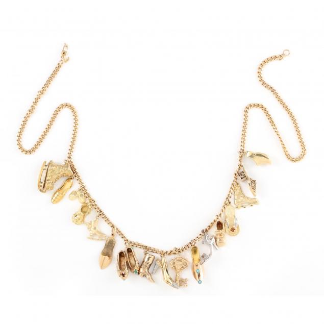 gold-shoe-charm-necklace