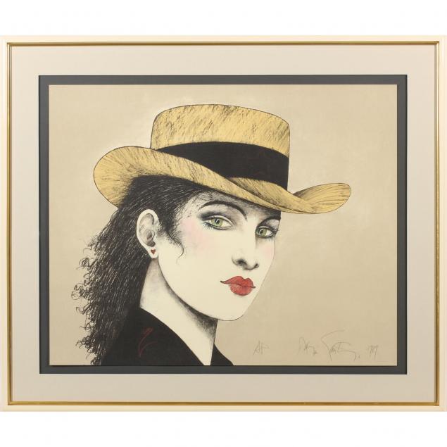 ramon-santiago-ny-1943-2001-woman-in-hat