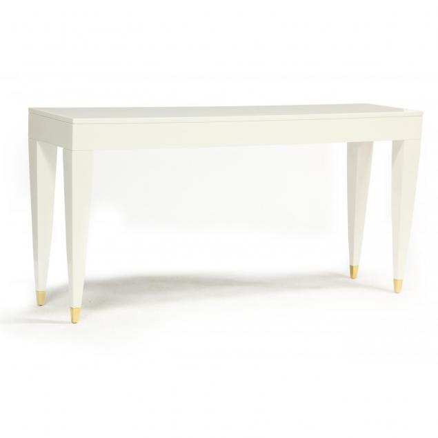 modernist-white-lacquer-console-table