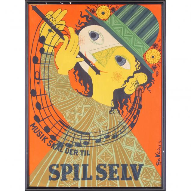 bjorn-wiinblad-danish-1918-2006-musik-skal-der-til-spil-selv-poster