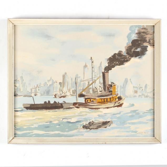 reginald-marsh-am-1898-1954-i-tugboat-in-new-york-harbor-i