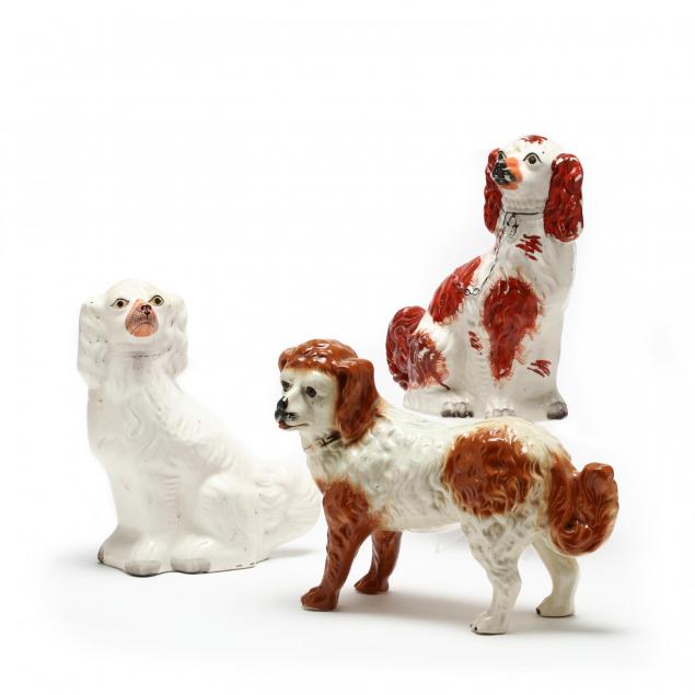 three-antique-staffordshire-dogs