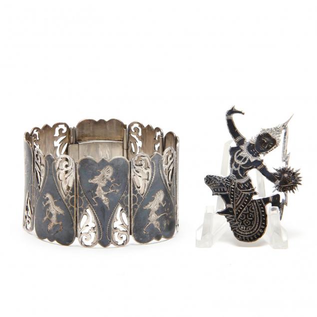 siamese-sterling-silver-bracelet-brooch