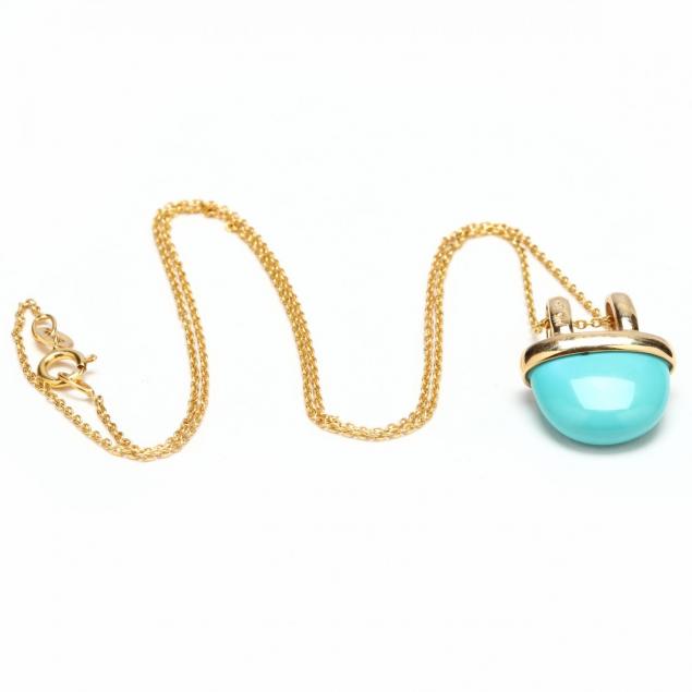 14kt-turquoise-and-diamond-pendant-necklace