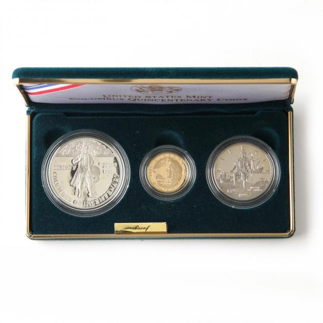 1992-columbus-quincentenary-gold-and-silver-proof-set