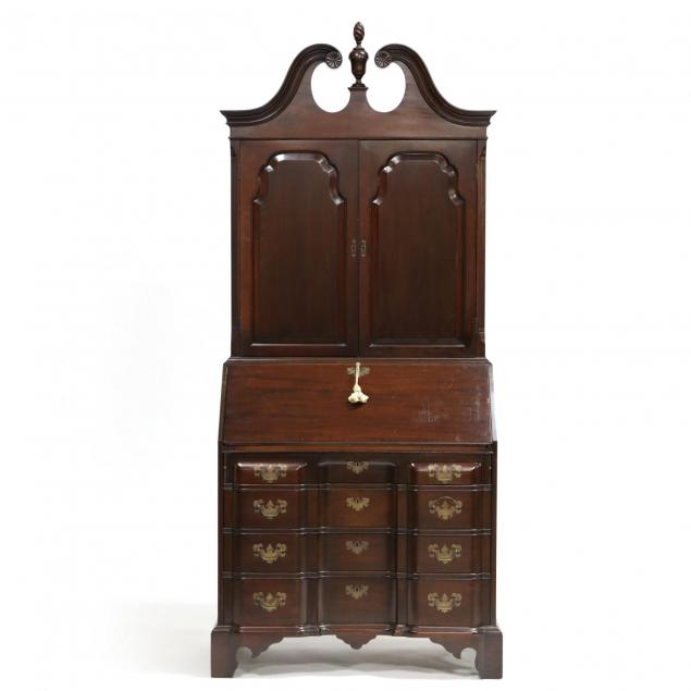 colonial-manufacturing-co-chippendale-style-secretary-bookcase