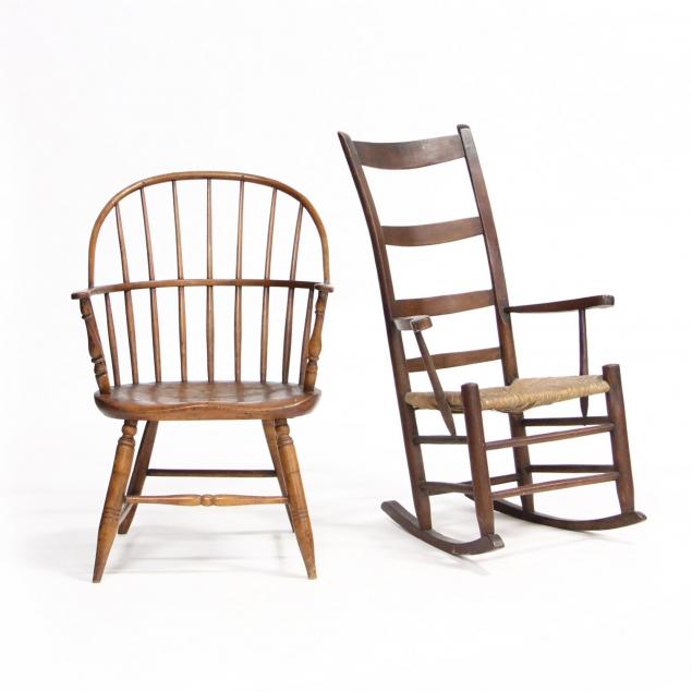 two-antique-chairs