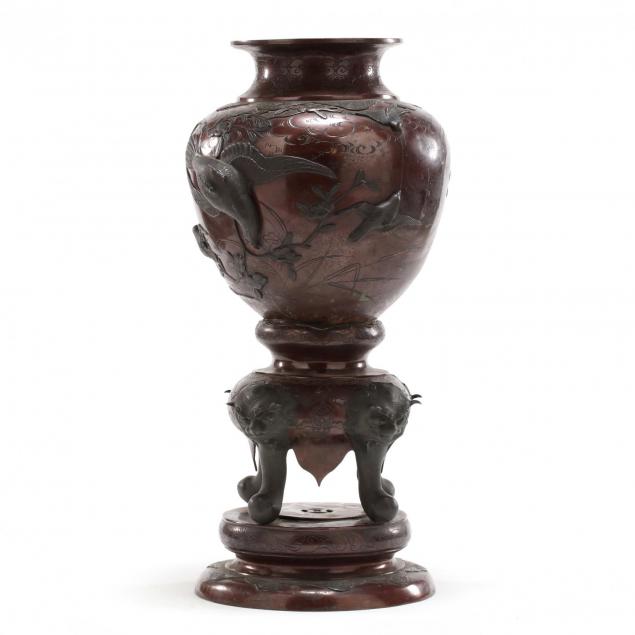 large-japanese-patinated-bronze-urn-on-stand