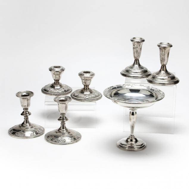 group-of-sterling-silver-table-wares