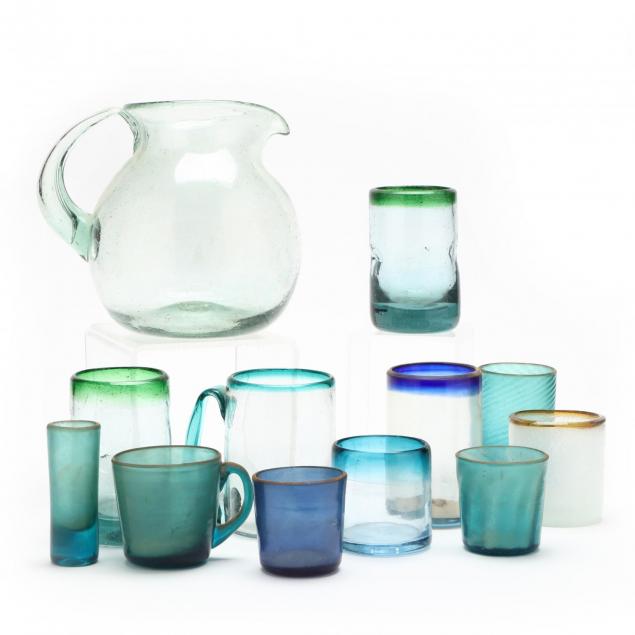 12pc-hand-blown-glassware