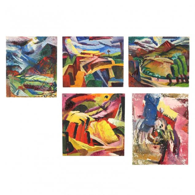 beulah-stevenson-ny-1890-1965-five-southwest-landscape-paintings