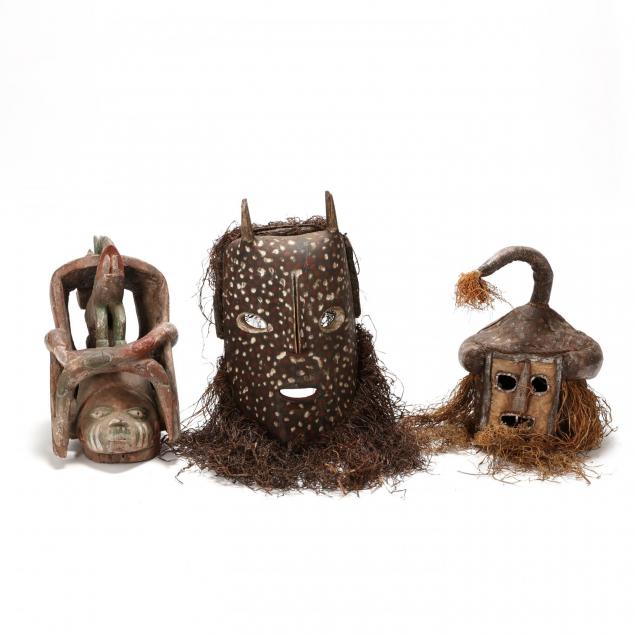 congo-three-ceremonial-masks