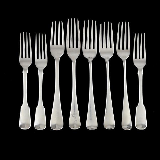 eight-georgian-silver-forks