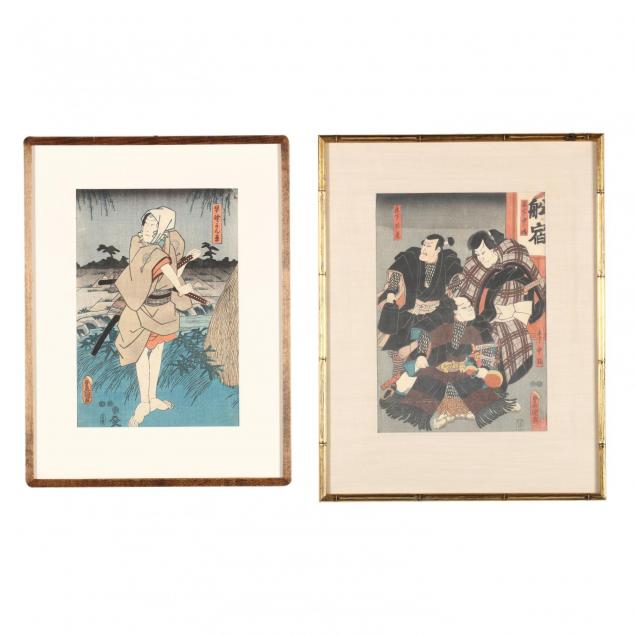 two-woodblock-prints-by-utagawa-kunisada-japanese-1786-1864