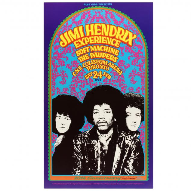 jimi hendrix psychedelic poster