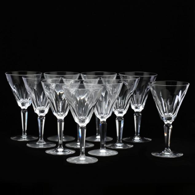 waterford-crystal-set-of-eleven-water-goblets