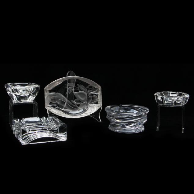 five-crystal-ashtrays