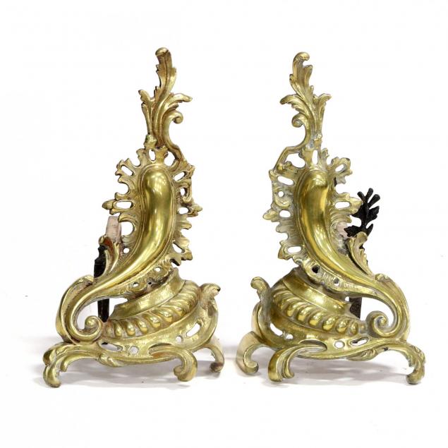 pair-of-continental-brass-chenets
