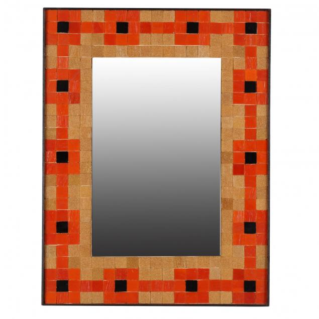mid-century-tile-framed-mirror