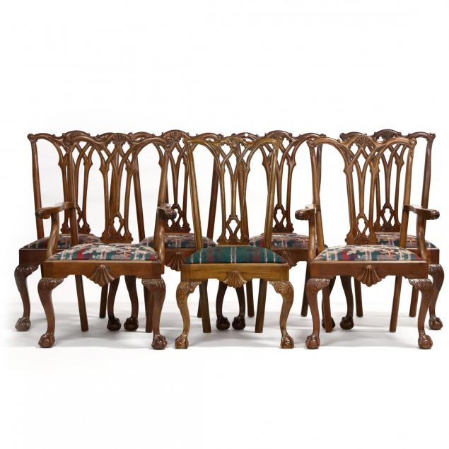 set-of-seven-bench-made-chippendale-style-dining-chairs