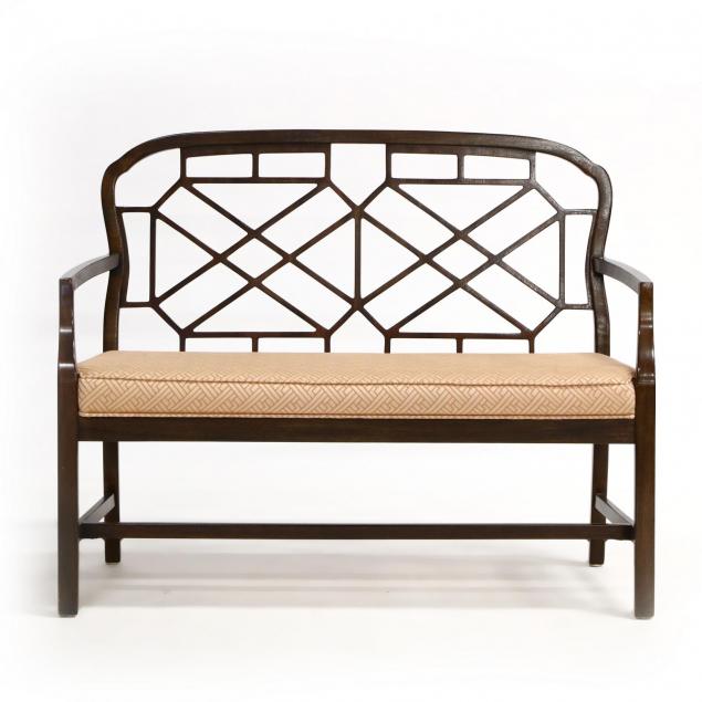 drexel-heritage-chinese-chippendale-style-bench