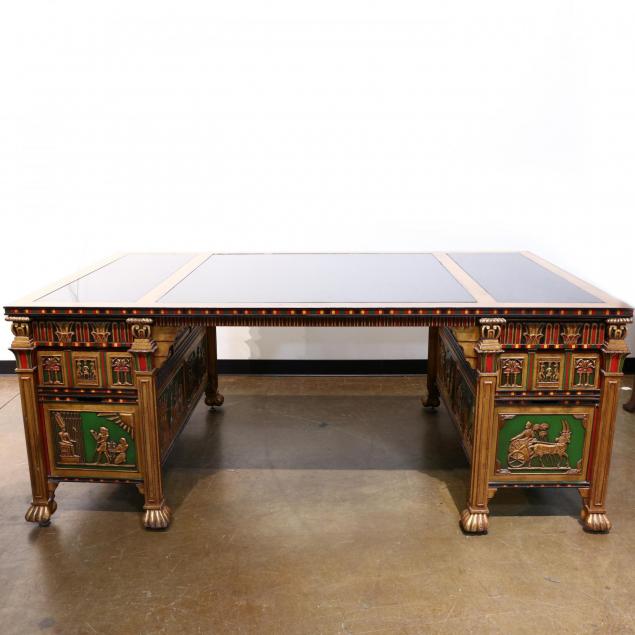 custom-egyptian-motif-partner-s-desk