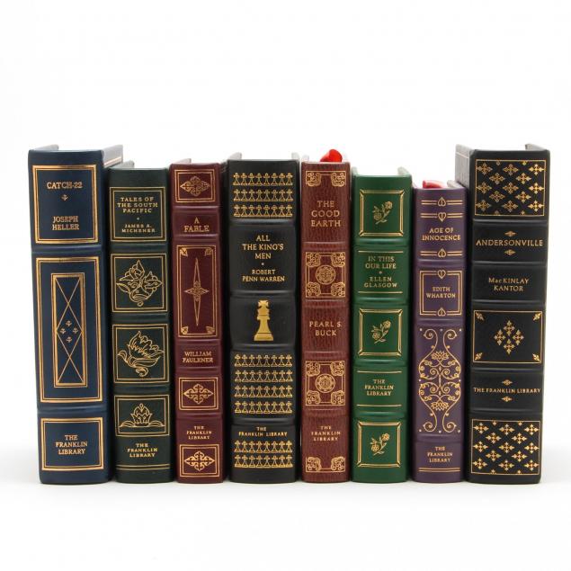 eight-volumes-franklin-library-leatherbound-books