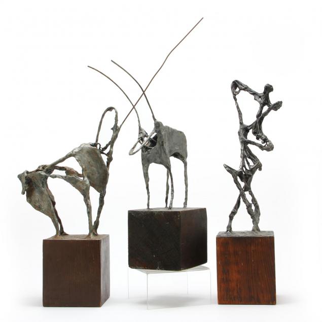 att-ray-fink-az-1922-1988-three-modern-sculptures