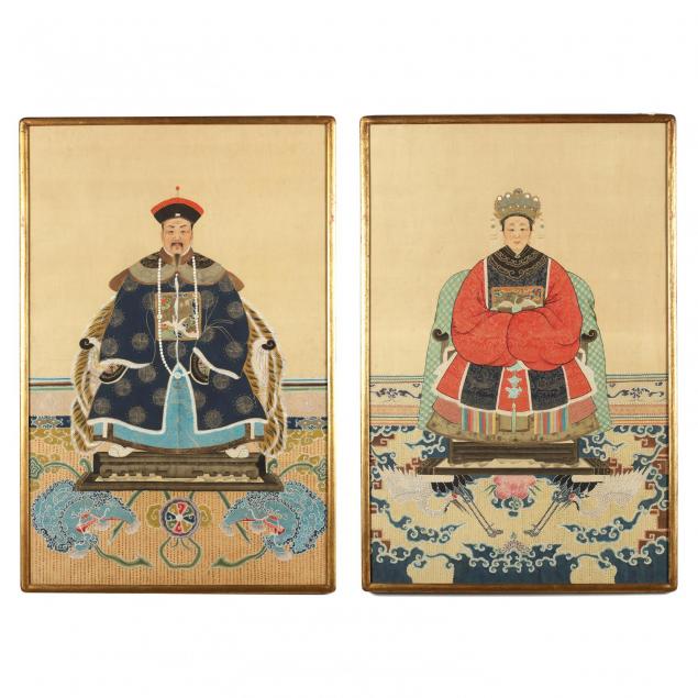 pair-of-chinese-ancestor-portraits