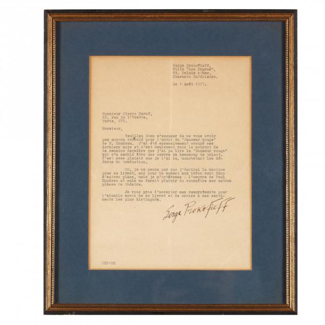 russian-composer-sergei-prokofiev-1891-1953-typed-letter-signed