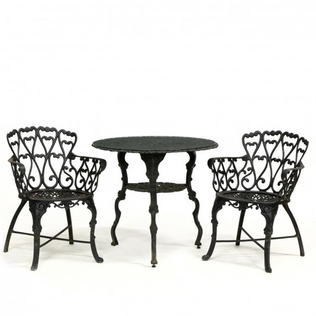 three-piece-cast-aluminum-garden-set