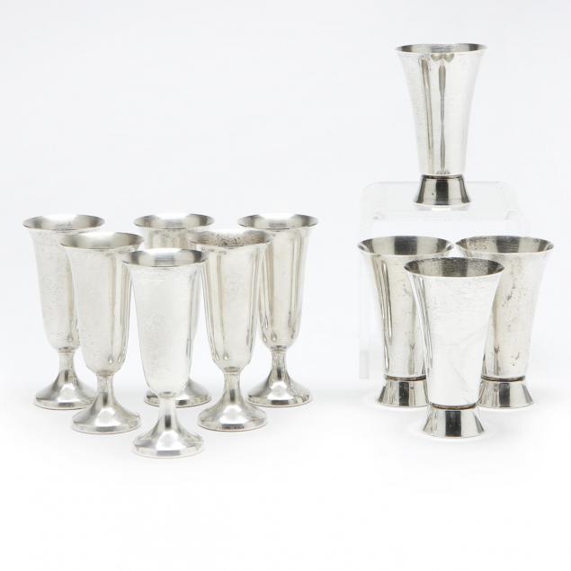 an-assembled-set-of-ten-sterling-silver-cordials