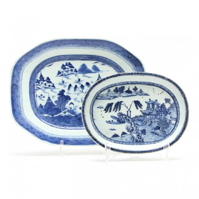 two-canton-blue-and-white-platters