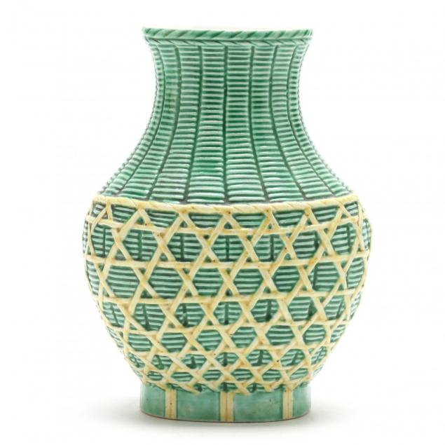a-chinese-green-basketweave-porcelain-vase