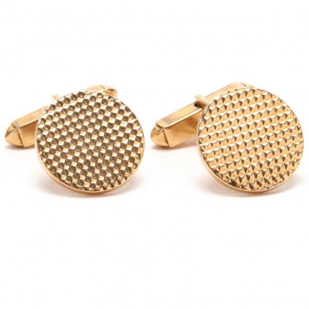 Pair of 14KT Gold Cufflinks, Cartier (Lot 26 - The Spring Quarterly ...