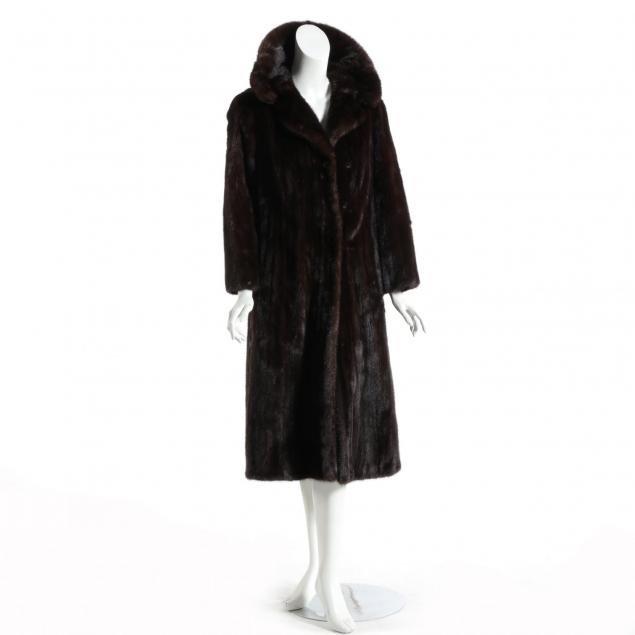 Vintage Dark Brown Full Length Mink Coat (Lot 3018 - Jewelry ...