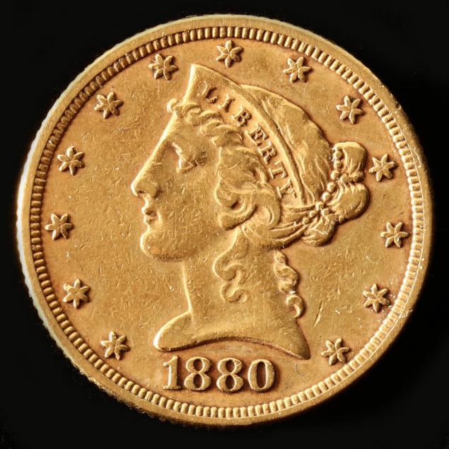 1880-5-gold-liberty-head-half-eagle