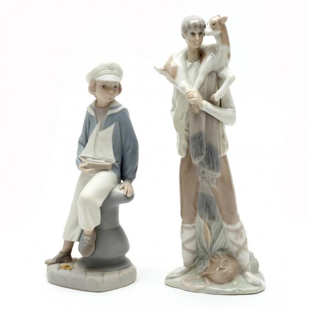two-lladro-porcelain-figures